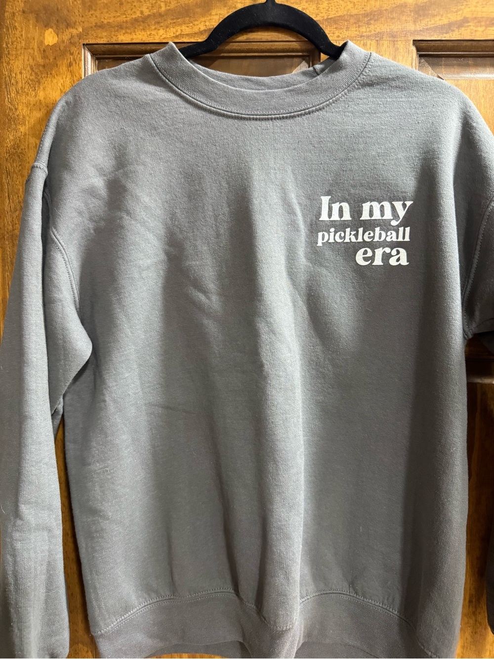 In My Pickleball Era Gray Graphic Sweatshirt